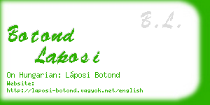 botond laposi business card