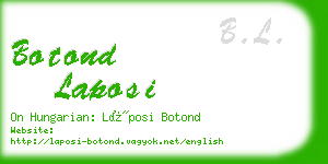 botond laposi business card